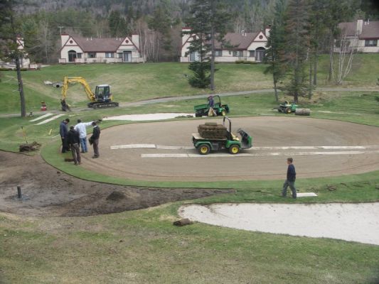 Drogi tymczasowe na polu golfowym
