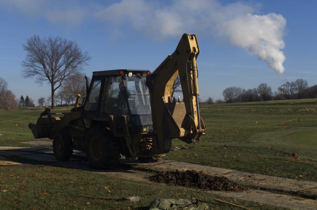 Drogi tymczasowe na polu golfowym