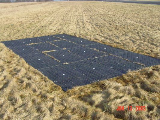 Droga tymczasowa na polu