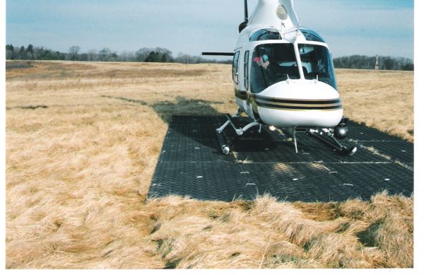 lądowisko dla helikoptera z mat Euromat Baltic Roads