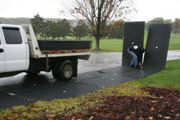 Baltic Roads drogi tymczasowe w parku