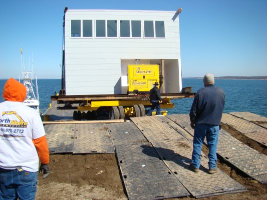 Droga tymczasowa w porcie